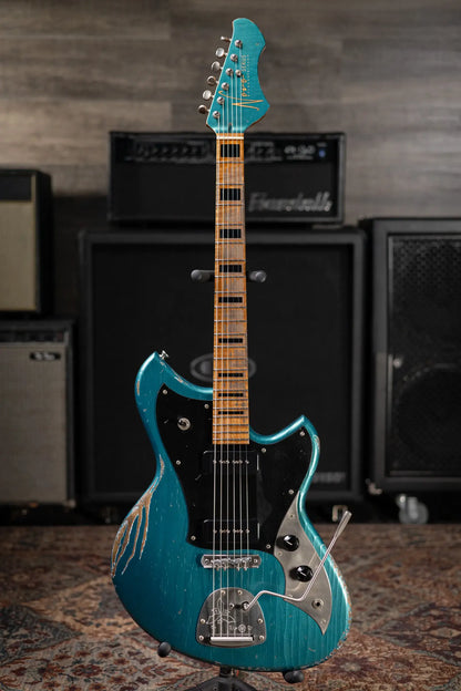 Novo Custom Shop Serus J Electric Guitar - Ocean Turquoise with Gig Bag