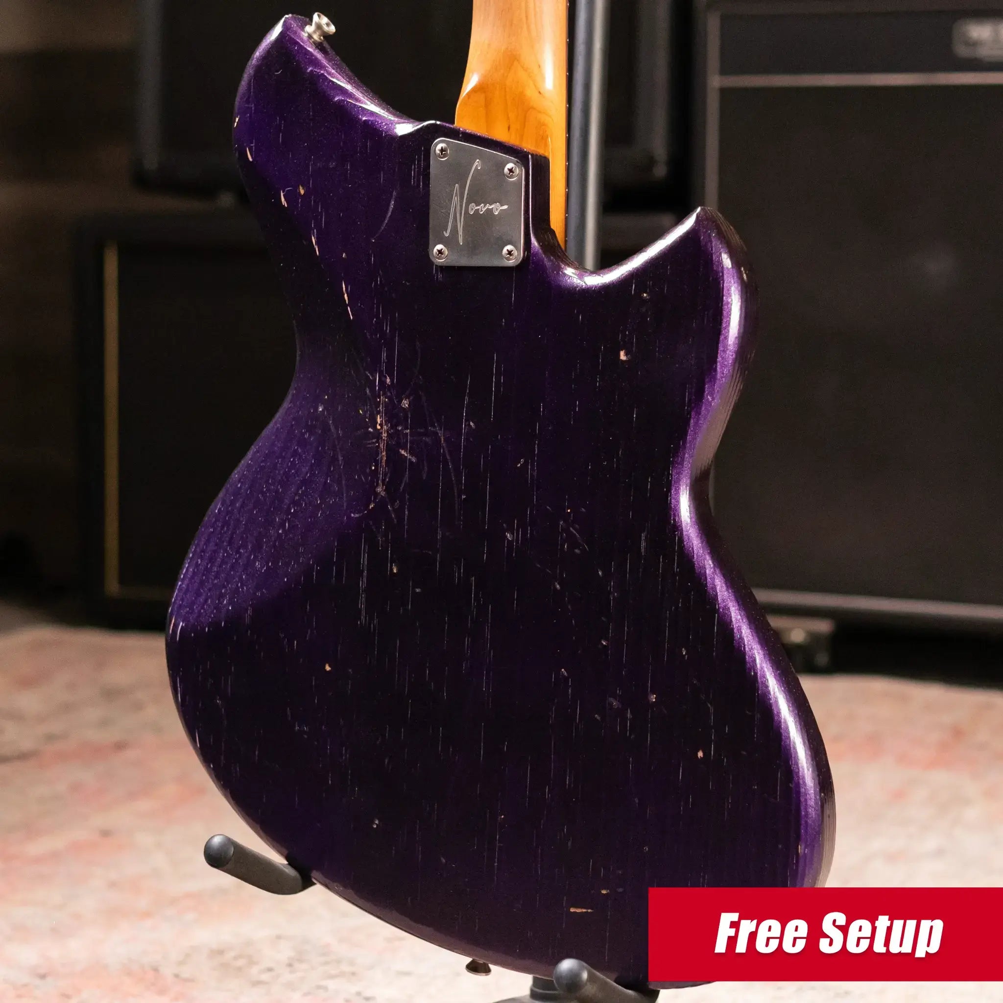 Novo Custom Shop Serus J Left-Handed Electric Guitar - Purple Stranger with Gig Bag