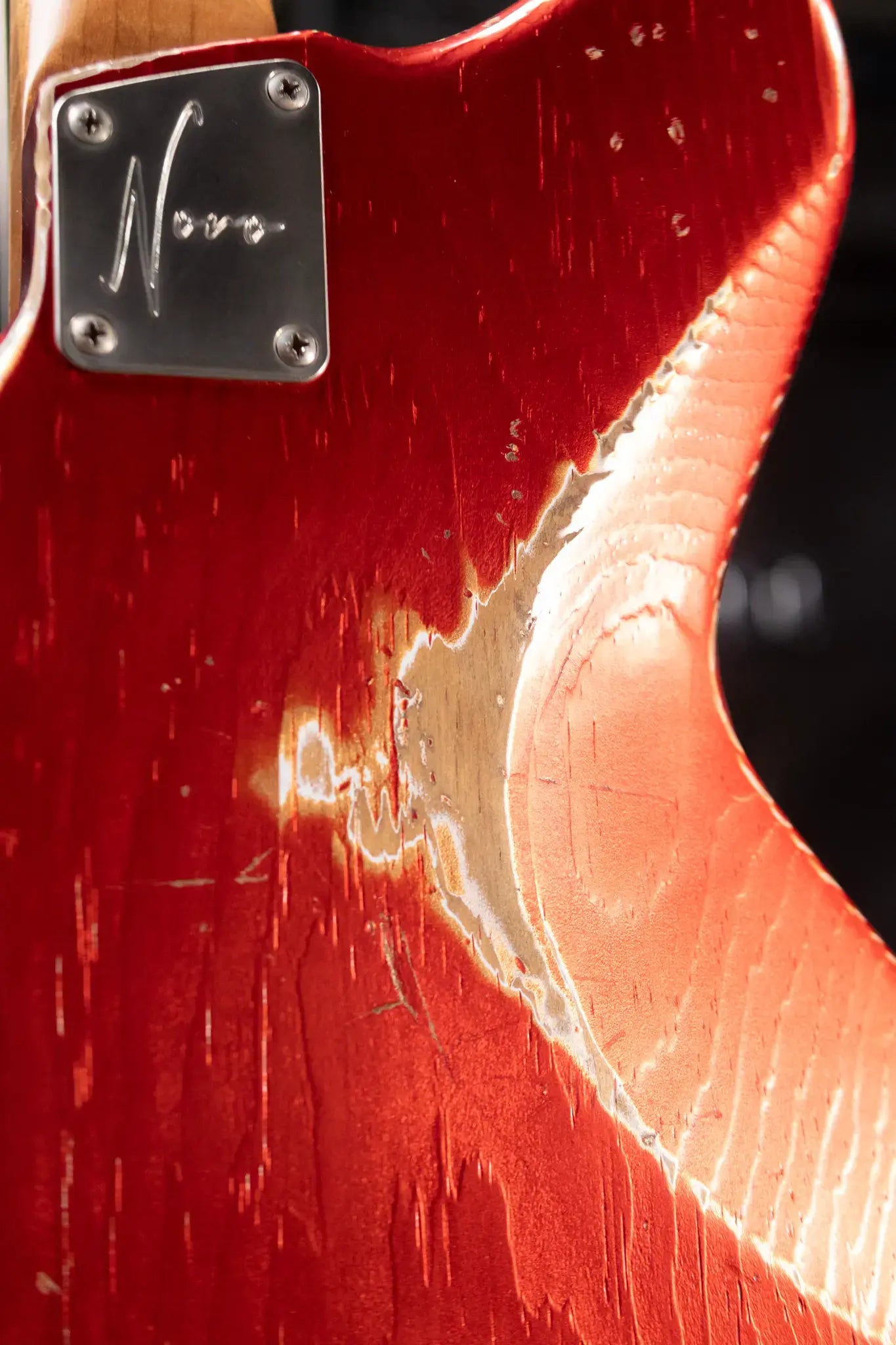 Novo Custom Shop Serus J Medium Distress Electric Guitar - Candy Apple Red with Gig Bag