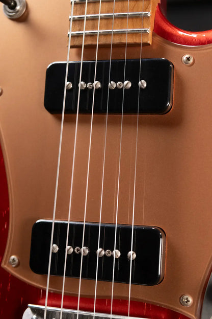 Novo Custom Shop Serus J Medium Distress Electric Guitar - Candy Apple Red with Gig Bag