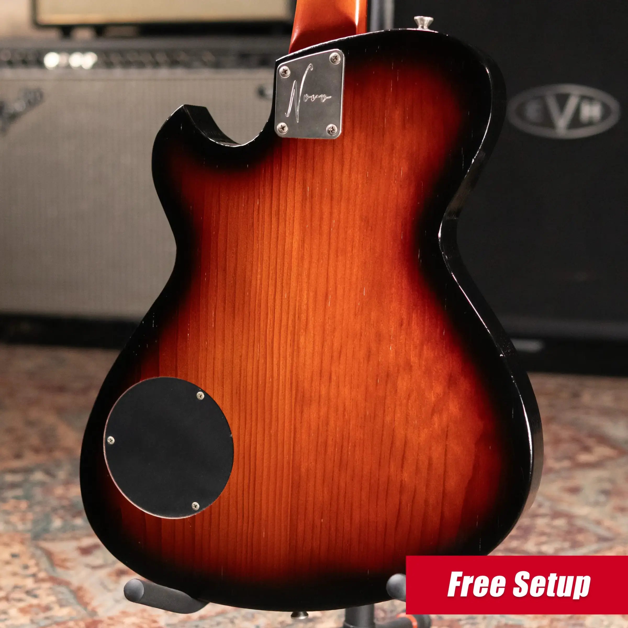 Novo Custom Shop Solus H2 Electric Guitar - Firebird Burst with Gig Bag