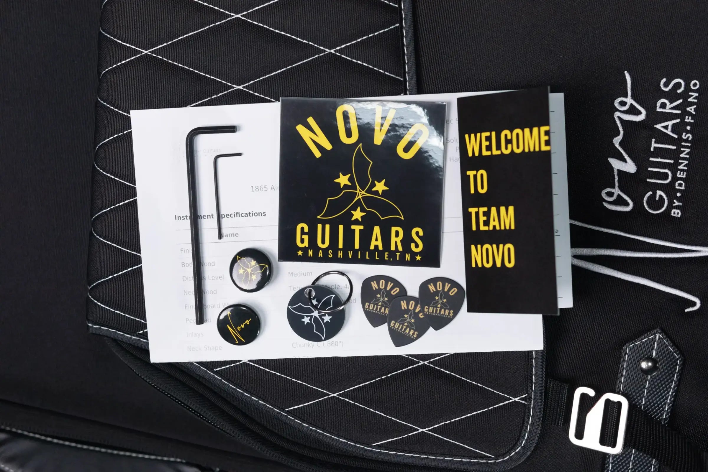 Novo Custom Shop Solus M1 Electric Guitar - Lake Como Blue over '64 3-Tone Burst with Gig Bag