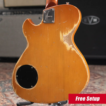 Novo Custom Shop Solus M1 Electric Guitar - Nicotine Blonde with Softshell Case