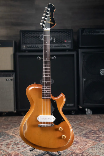 Novo Custom Shop Solus M1 Electric Guitar - Nicotine Blonde with Softshell Case