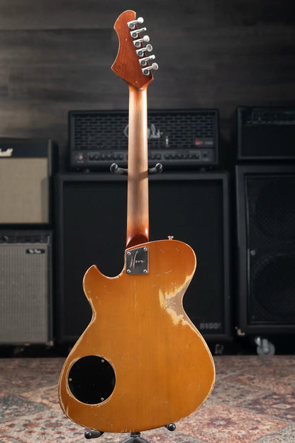 Novo Custom Shop Solus M1 Electric Guitar - Nicotine Blonde with Softshell Case