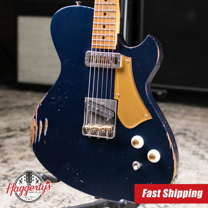 Novo Custom Solus F2 Electric Guitar - Lake Como Blue with Gig Bag