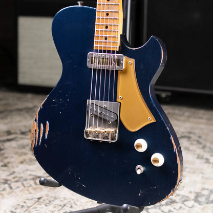 Novo Custom Solus F2 Electric Guitar - Lake Como Blue with Gig Bag