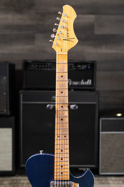 Novo Custom Solus F2 Electric Guitar - Lake Como Blue with Gig Bag