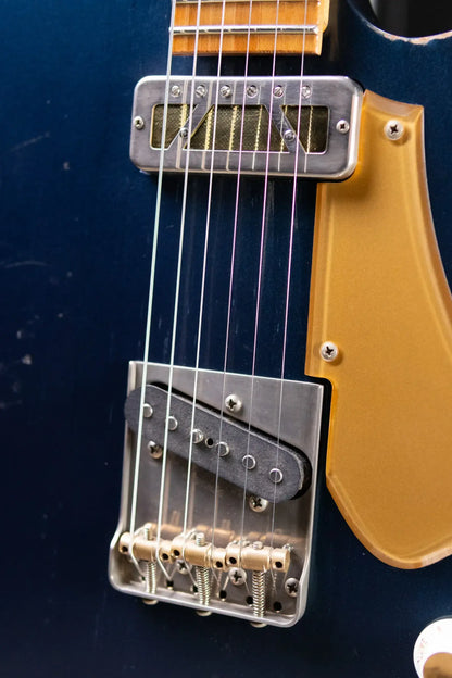 Novo Custom Solus F2 Electric Guitar - Lake Como Blue with Gig Bag