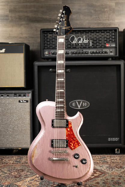 Novo Custom Solus H2 Electric Guitar - Heather Mist with Gig Bag