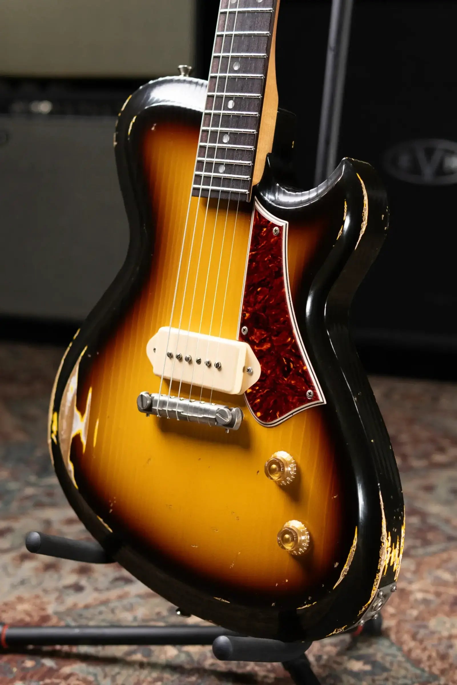 Novo Custom Solus M1 Electric Guitar - TV Burst with Gig Bag