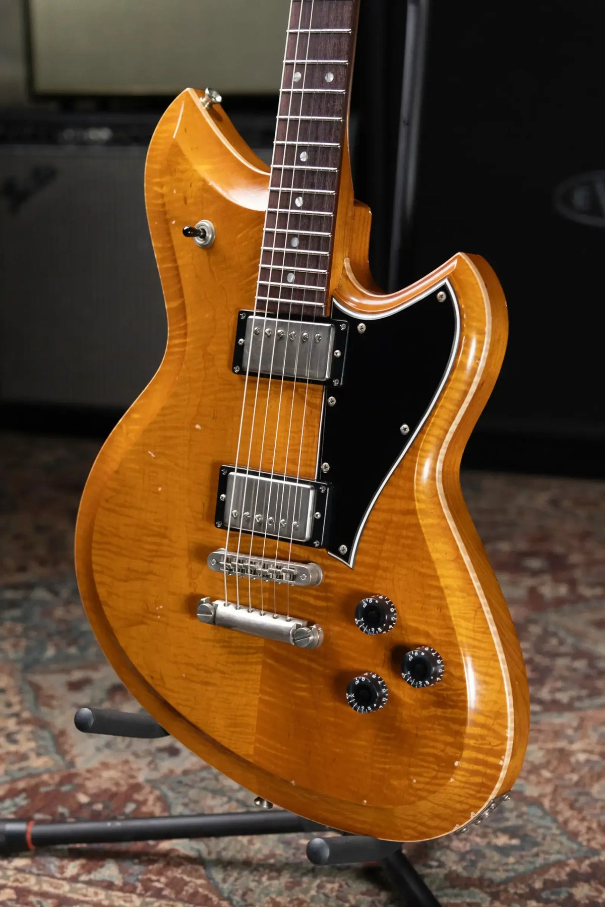 Novo Dealer Limited Chambered Serus H2 Electric Guitar - Amber with Gig Bag