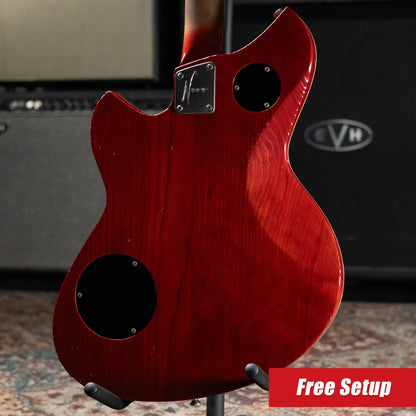 Novo Dealer Limited Chambered Serus H2 Electric Guitar - Dirty Lemon Burst with Gig Bag