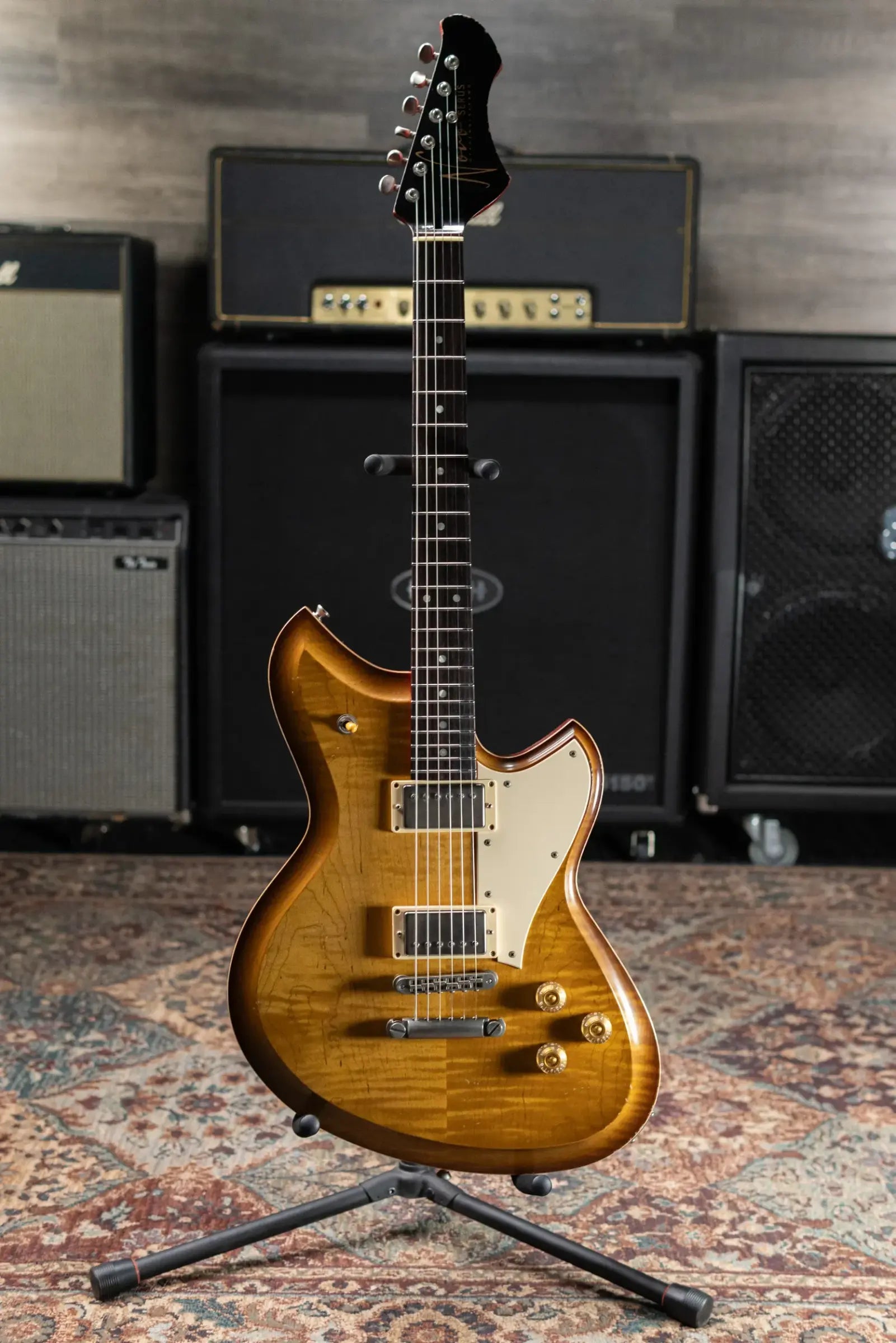 Novo Dealer Limited Chambered Serus H2 Electric Guitar - Dirty Lemon Burst with Gig Bag