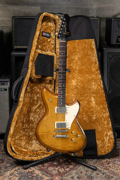 Novo Dealer Limited Chambered Serus H2 Electric Guitar - Dirty Lemon Burst with Gig Bag