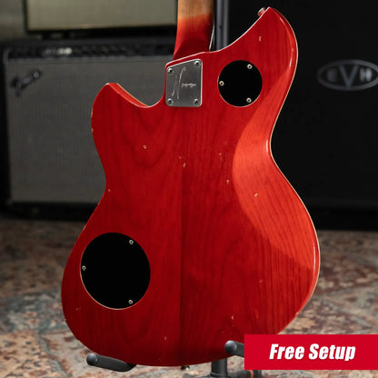 Novo Dealer Limited Chambered Serus H2 Electric Guitar - Tobacco Burst/Faded Cherry Back with Gig Bag