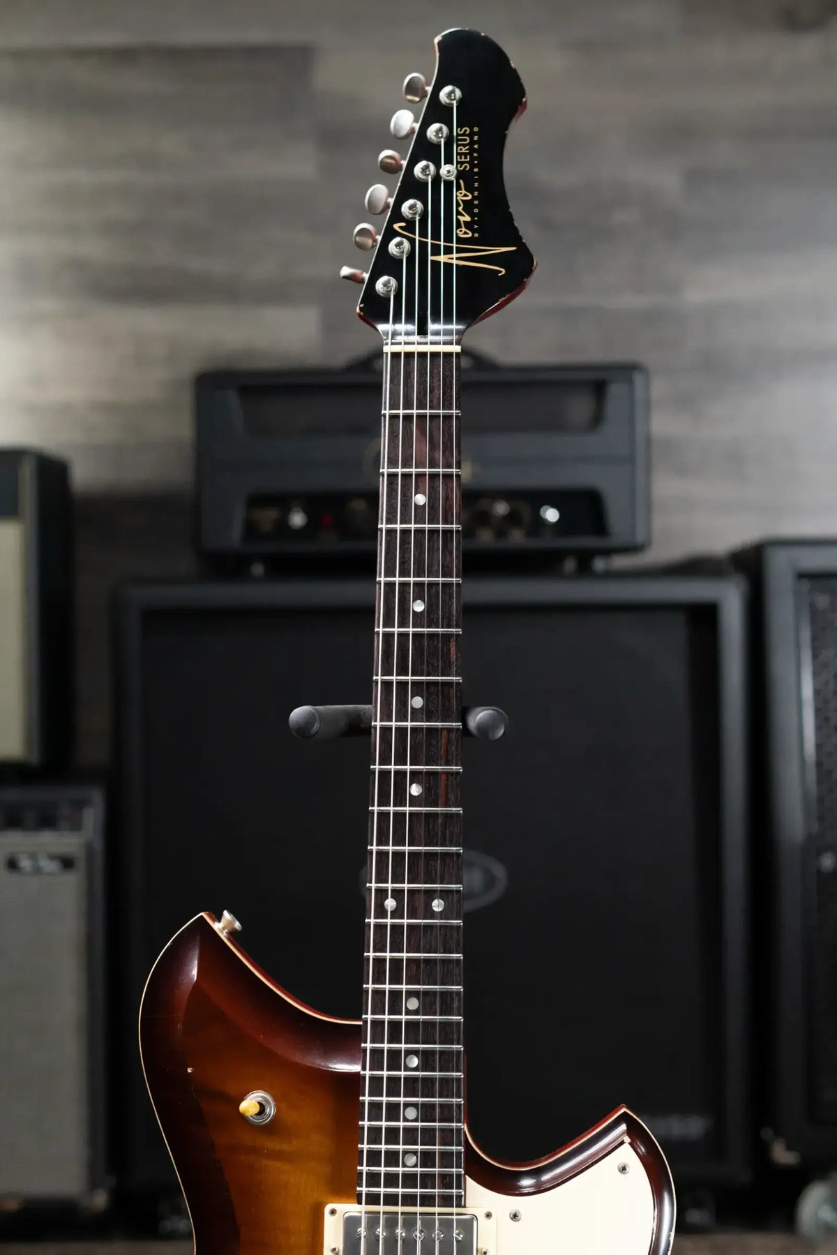 Novo Dealer Limited Chambered Serus H2 Electric Guitar - Tobacco Burst/Faded Cherry Back with Gig Bag