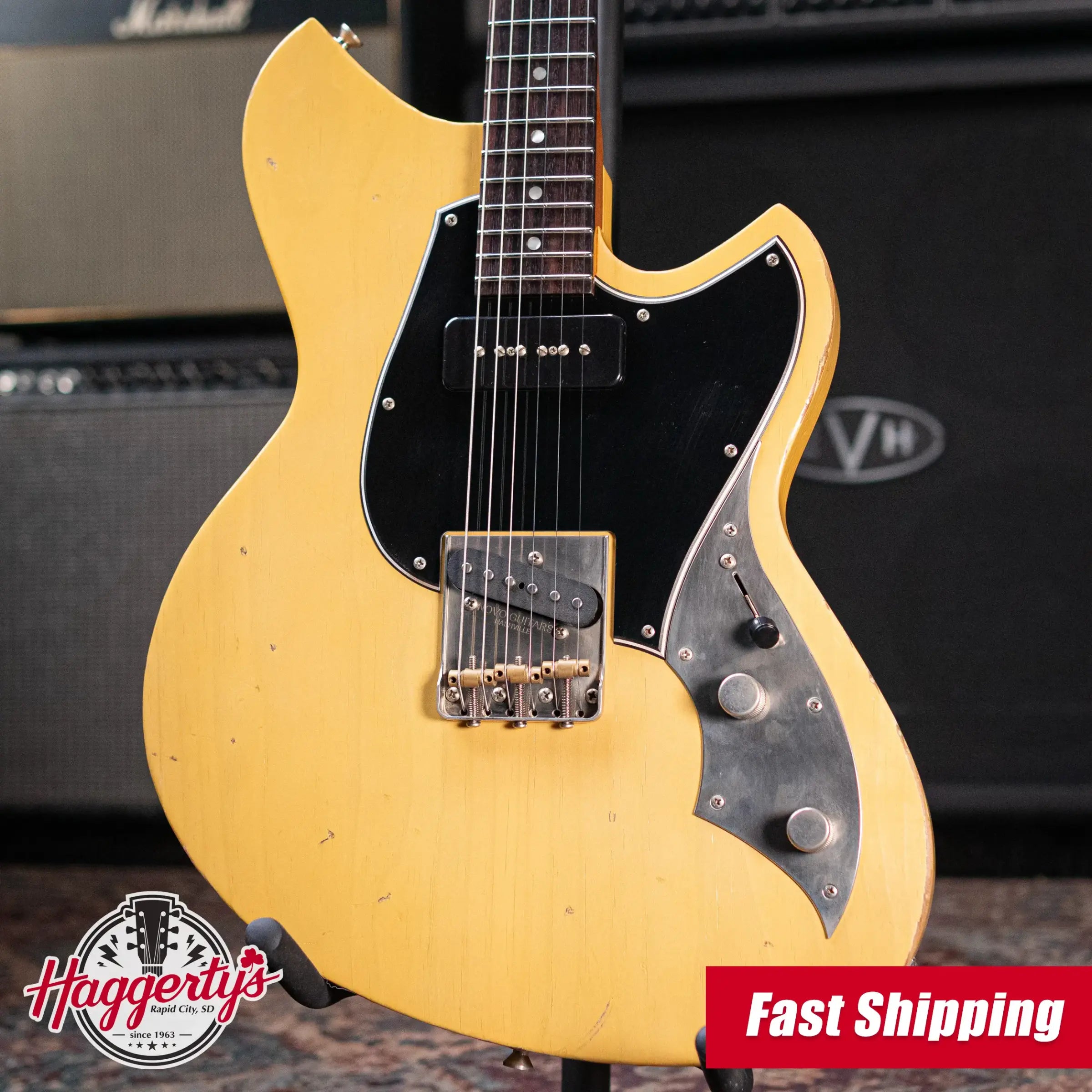 Novo Dealer Limited Serus T Electric Guitar - Butterscotch Blonde Light Distressed with Gig Bag