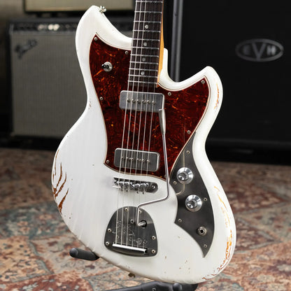 Novo Limited Serus J Electric Guitar - Olympic White over Aztec Gold with Gig Bag