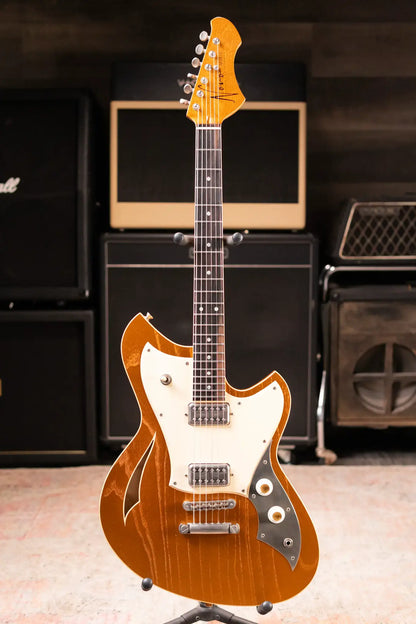 Novo Miris H2 Semi-Hollow Electric Guitar - Aztec Gold with Softshell Gig Bag