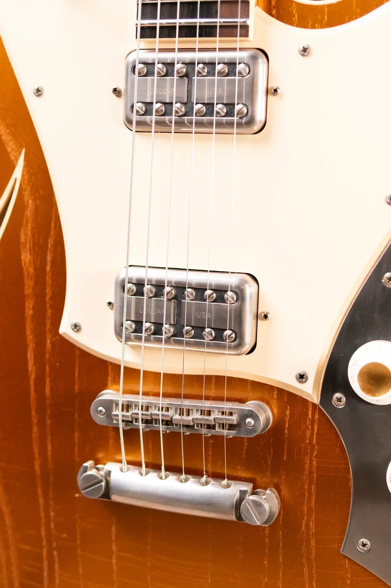 Novo Miris H2 Semi-Hollow Electric Guitar - Aztec Gold with Softshell Gig Bag