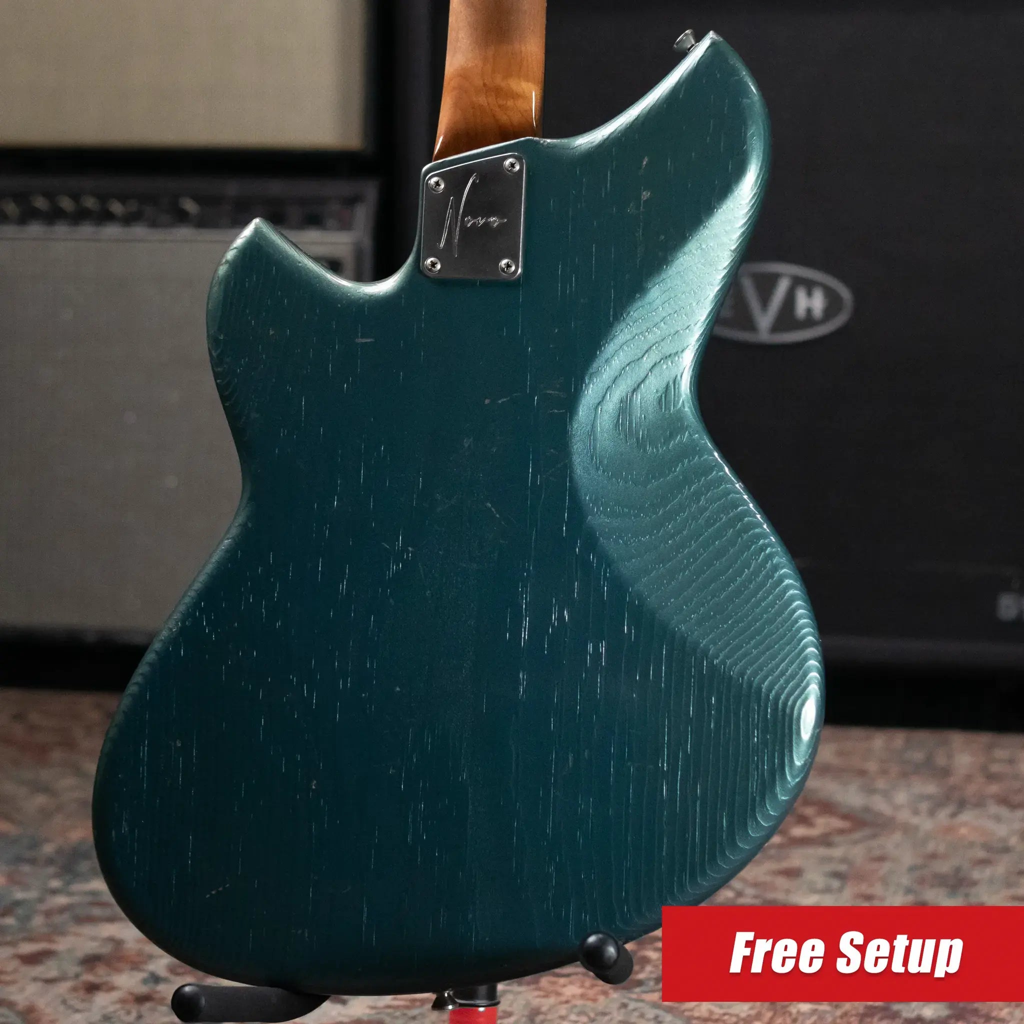 Novo Serus J Custom Electric Guitar - Aged Pelham Blue with Gig Bag