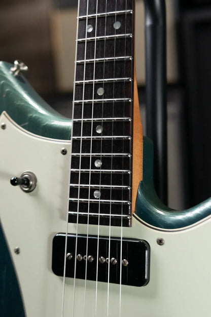 Novo Serus J Custom Electric Guitar - Aged Pelham Blue with Gig Bag