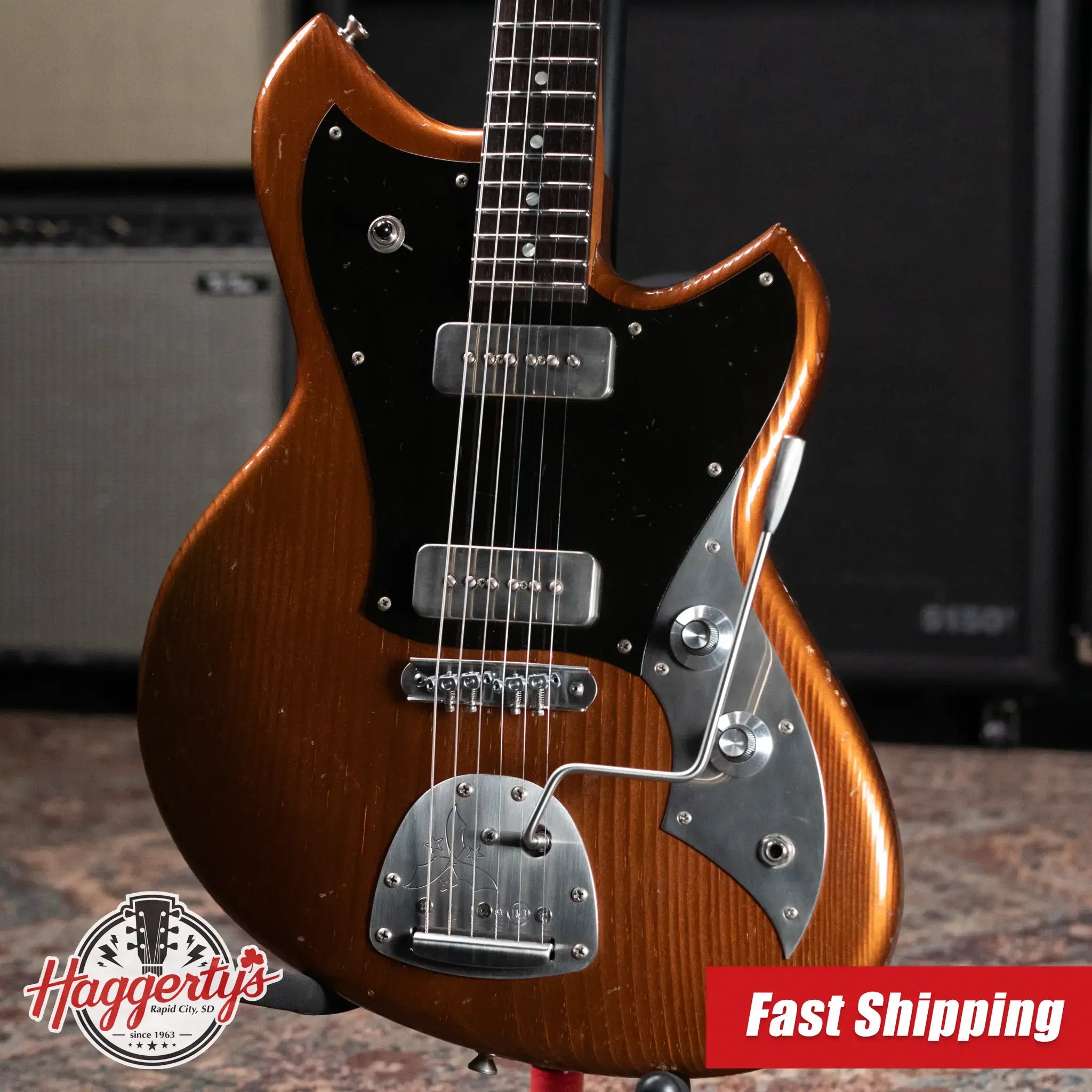 Novo Serus J Custom Electric Guitar - Copper with Gig Bag
