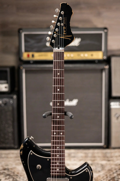 Novo Serus J Dealer Limited Electric Guitar - Bull Black over '64 3-Tone Burst with Gig Bag