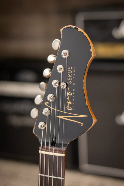 Novo Serus J Dealer Limited Electric Guitar - Bull Black over '64 3-Tone Burst with Gig Bag