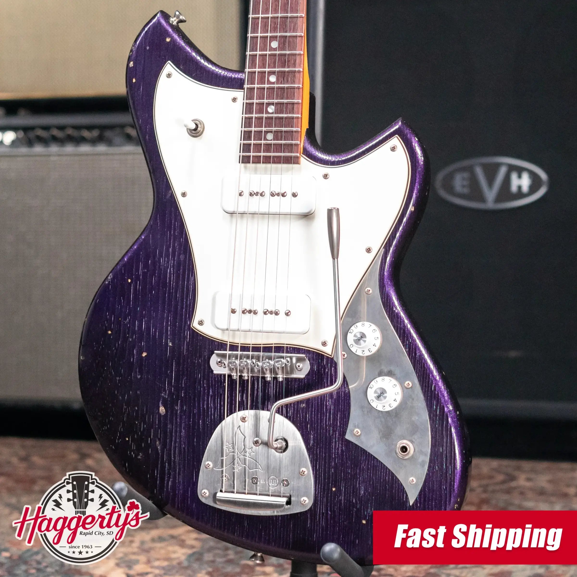 Novo Serus J Electric Guitar Purple Stranger with Softshell Case - Used