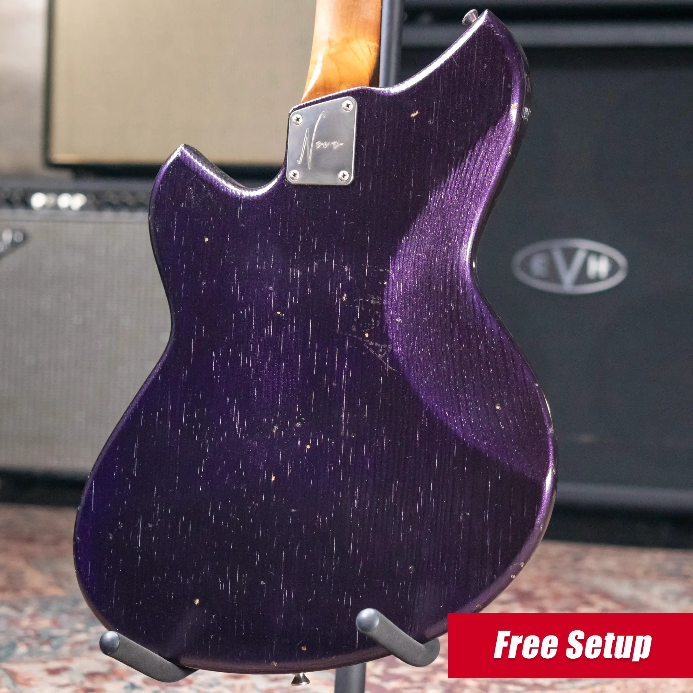 Novo Serus J Electric Guitar Purple Stranger with Softshell Case - Used