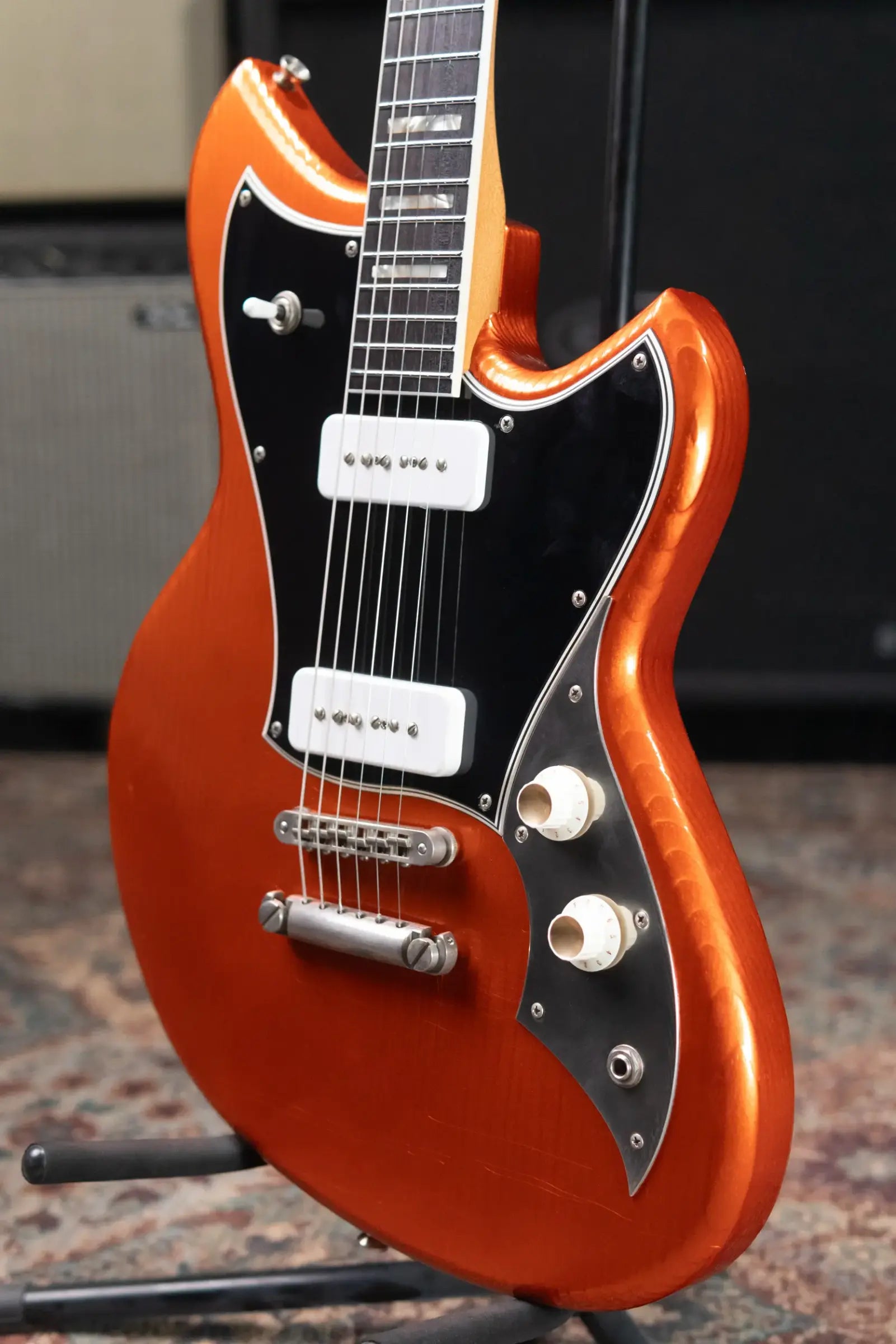 Novo Serus P2 Electric Guitar - Candy Apple Orange with Gig Bag