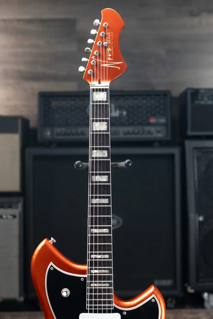 Novo Serus P2 Electric Guitar - Candy Apple Orange with Gig Bag