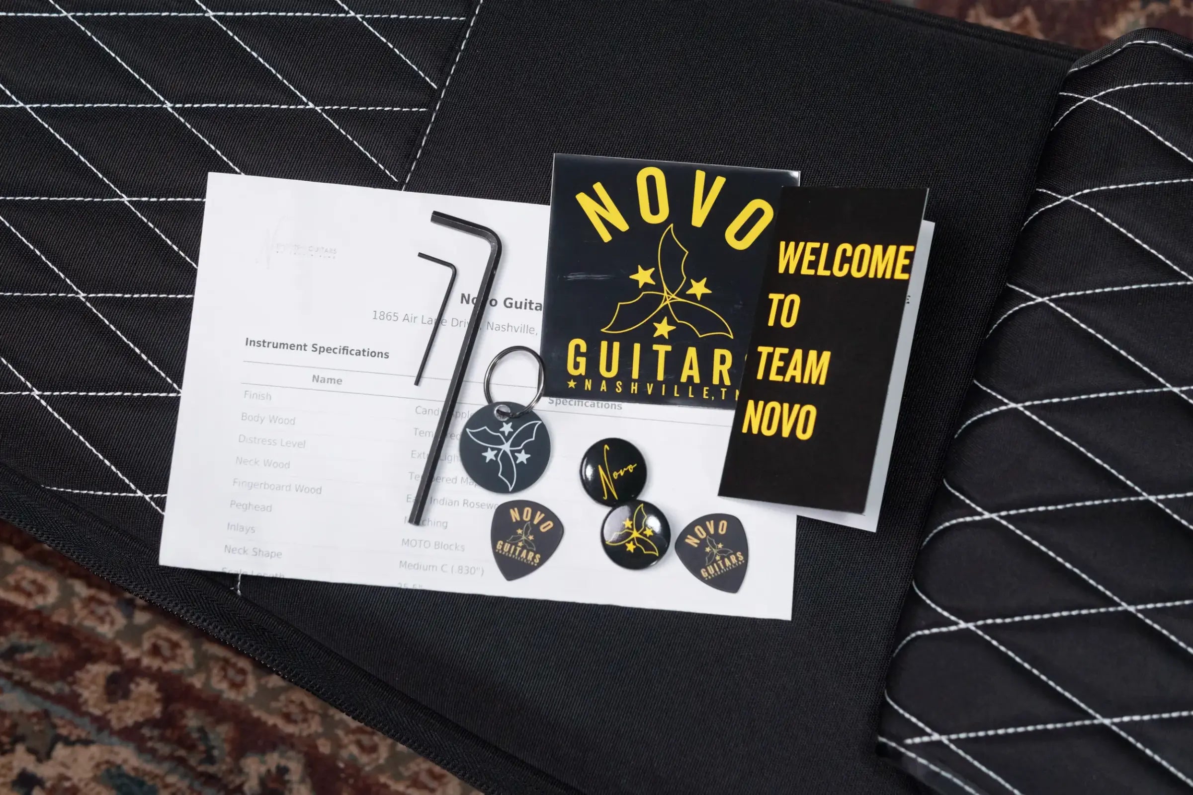 Novo Serus P2 Electric Guitar - Candy Apple Orange with Gig Bag