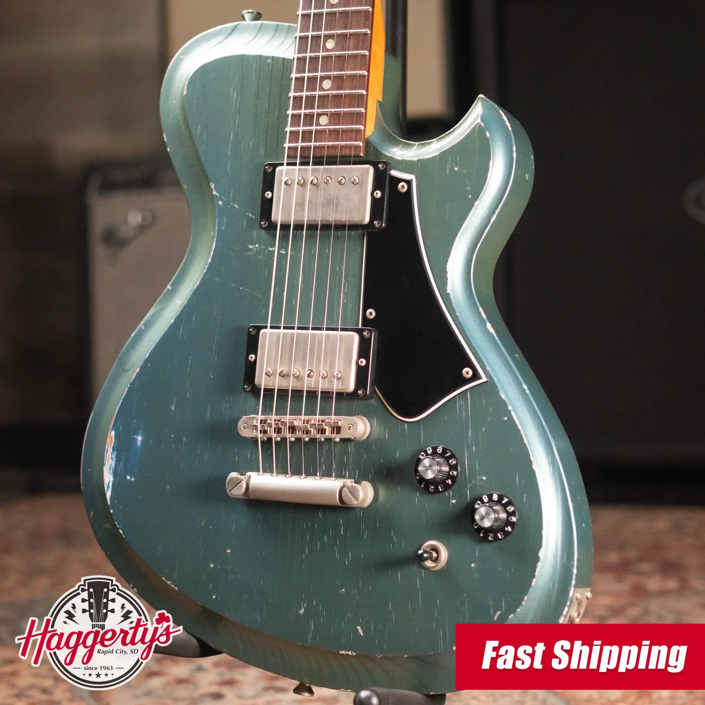 Novo Solus H2 Electric Guitar - Aged Pelham Blue with Case - Used