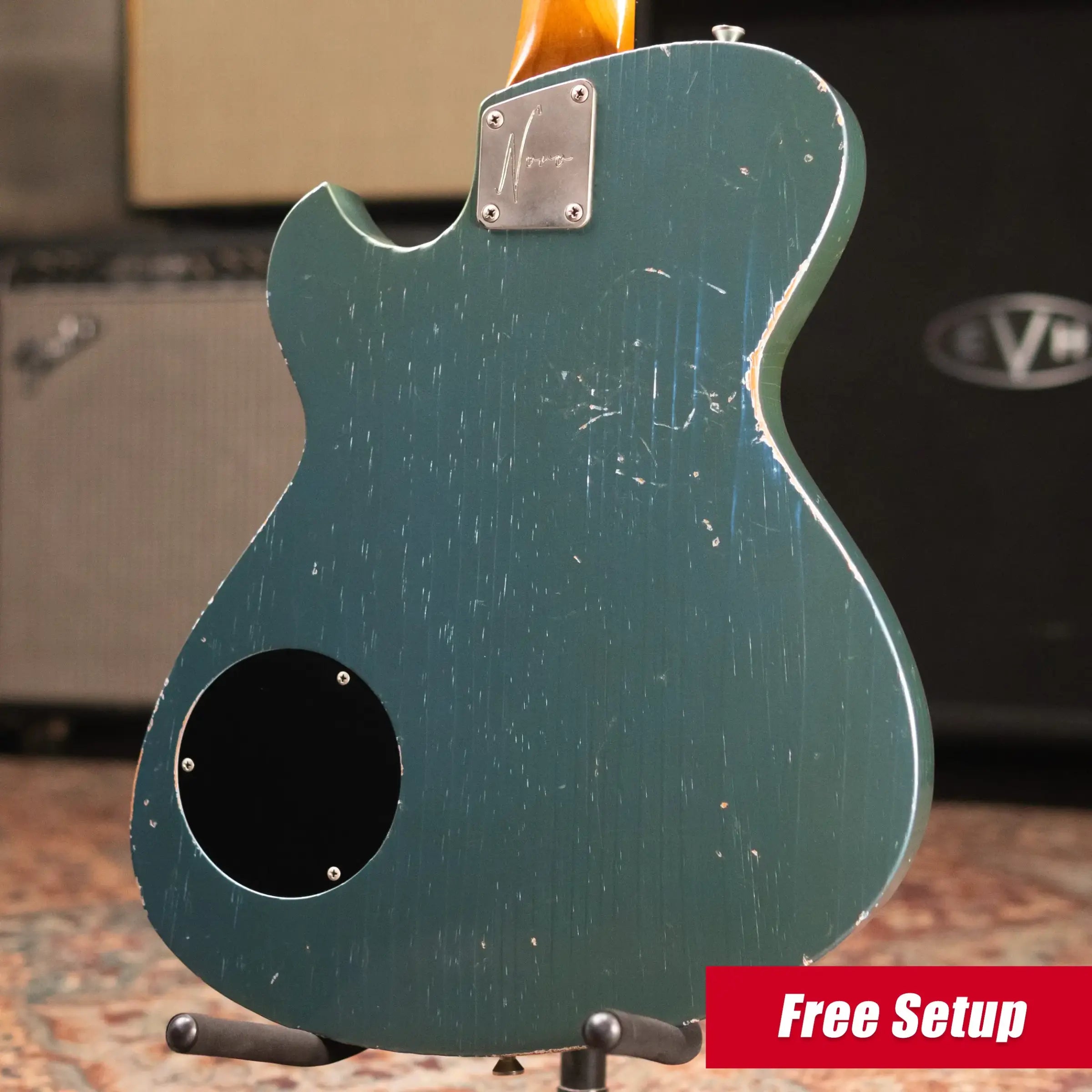 Novo Solus H2 Electric Guitar - Aged Pelham Blue with Case - Used