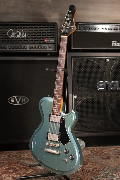 Novo Solus H2 Electric Guitar - Aged Pelham Blue with Case - Used