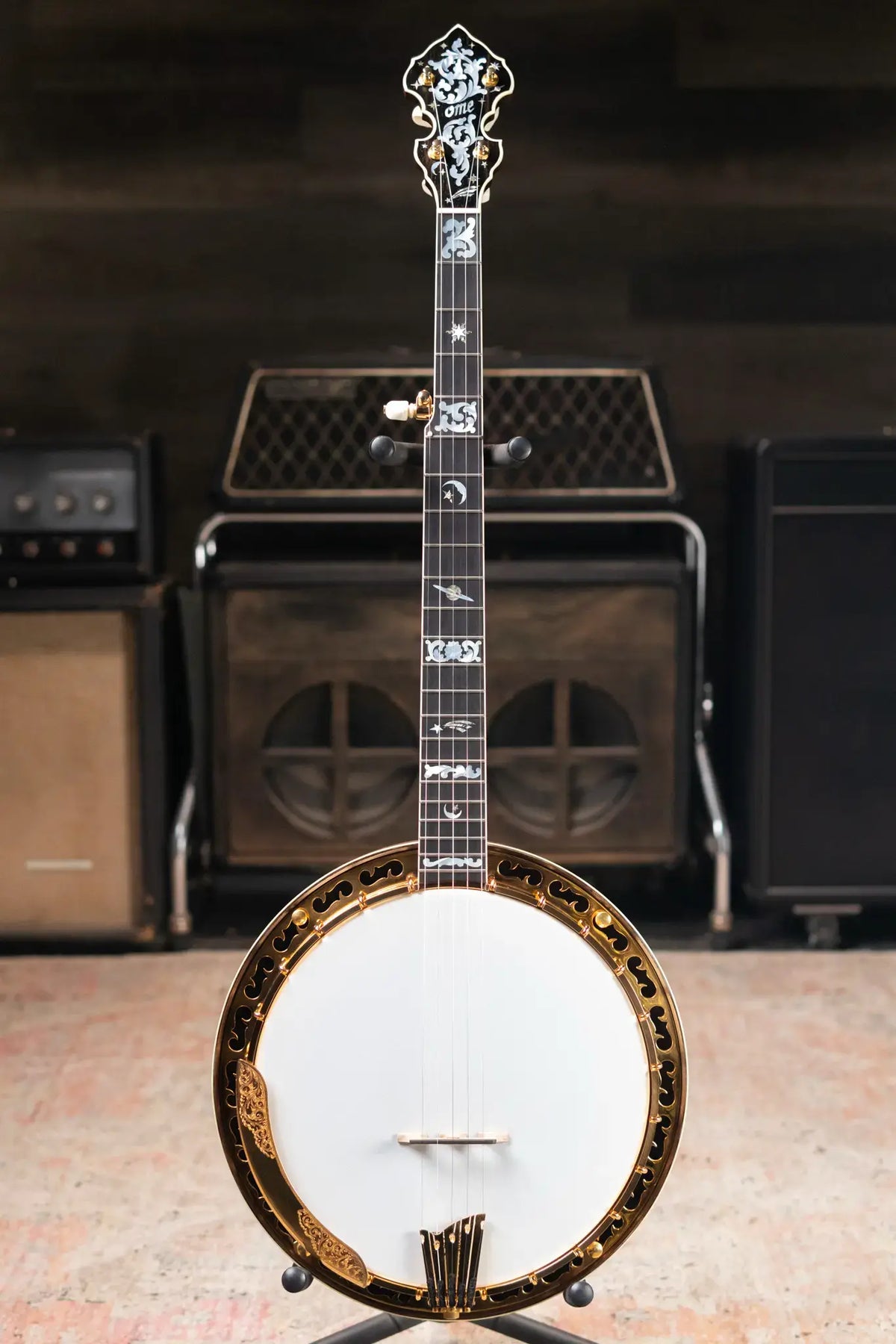 OME Banjos Artist Millennium 5-String Resonator Banjo with Hardshell Case