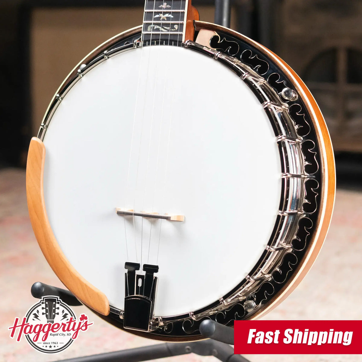 OME Banjos Gold Hill Primrose Classic 5-String Resonator Banjo with Hardshell Case