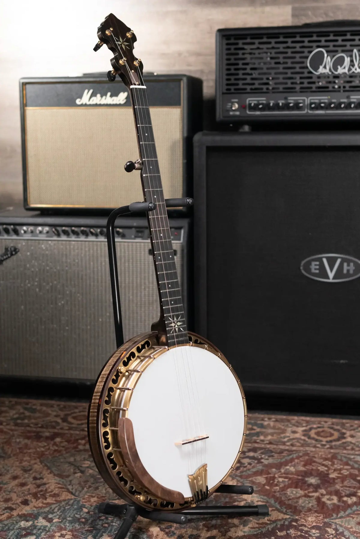 OME Banjos Gold Hill Vintage Alpha 5-String Resonator Banjo with Hardshell Case