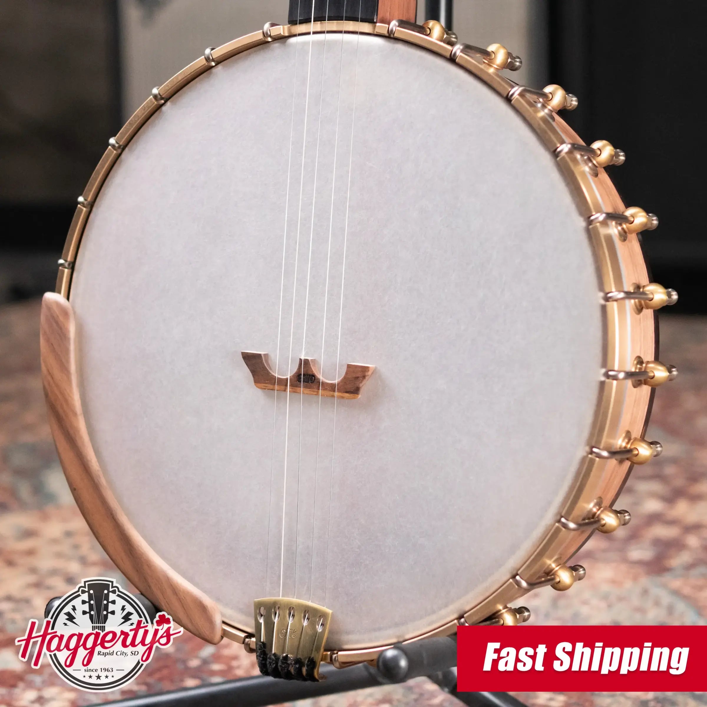 OME Banjos Juniper 5-String Open Back Banjo with Hardshell Case