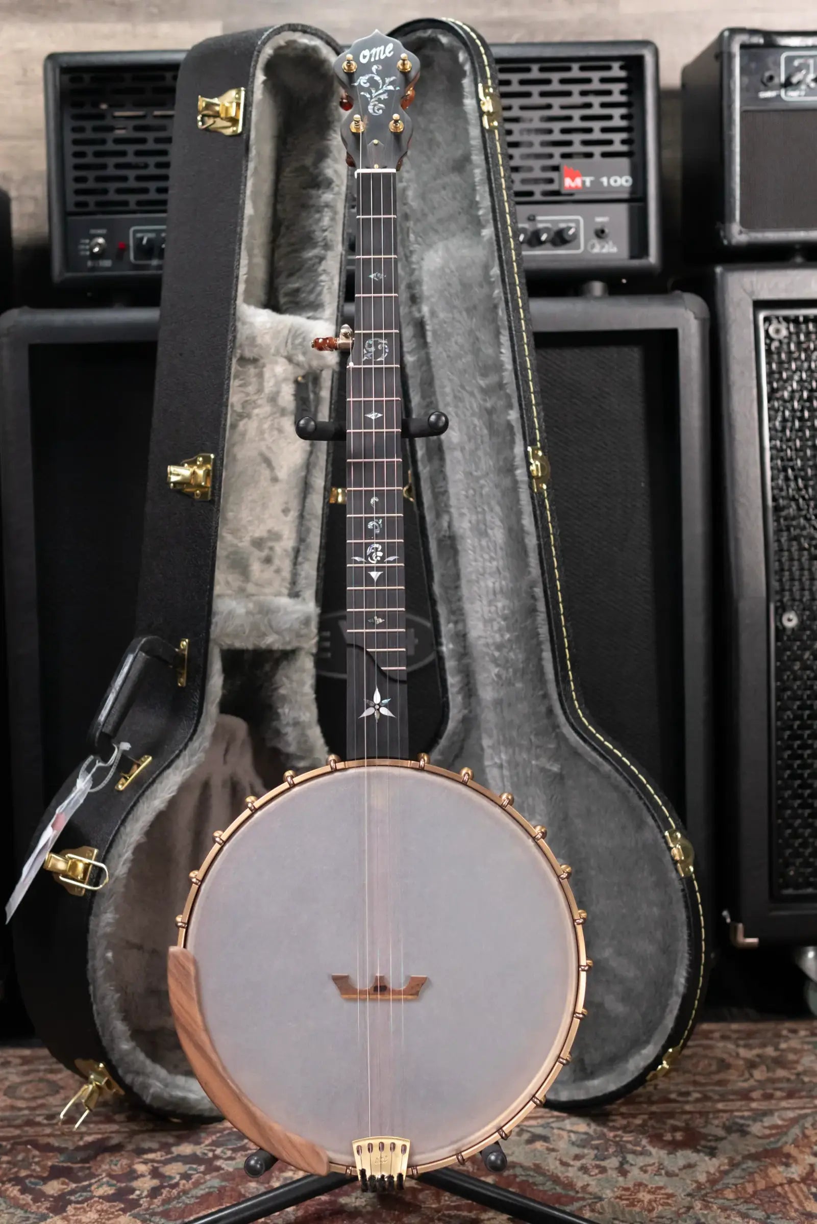 OME Banjos Juniper 5-String Open Back Banjo with Hardshell Case