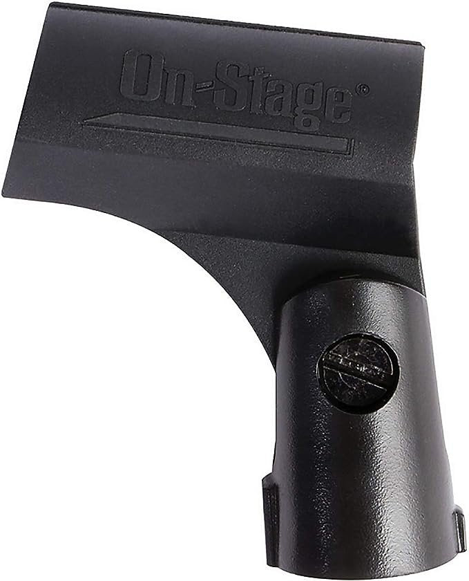 On-Stage Condenser Mic Clip with Flexible Rubber