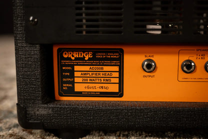 Orange AD200 Bass MK3 200-Watt Bass Amp Head - Used