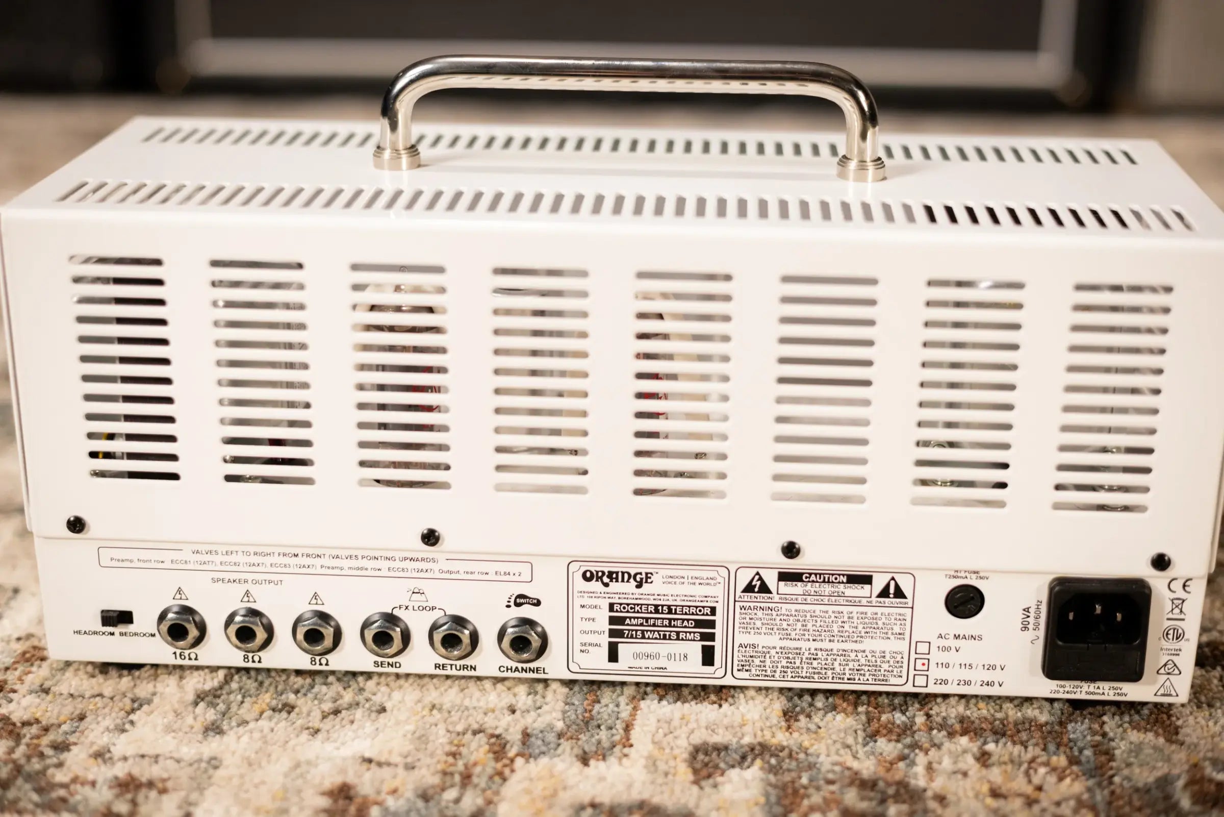 Orange Rocker 15 Terror 2-Channel 15-Watt Guitar Amp Head White - Used