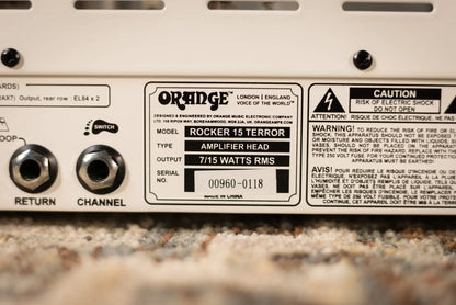 Orange Rocker 15 Terror 2-Channel 15-Watt Guitar Amp Head White - Used