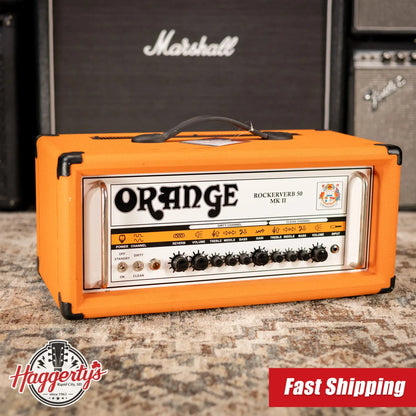 Orange Rockerverb 50 MKII 50W Amp Head with Footswitch - Used