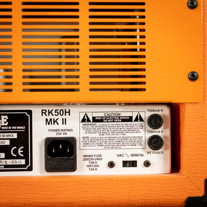 Orange Rockerverb 50 MKII 50W Amp Head with Footswitch - Used