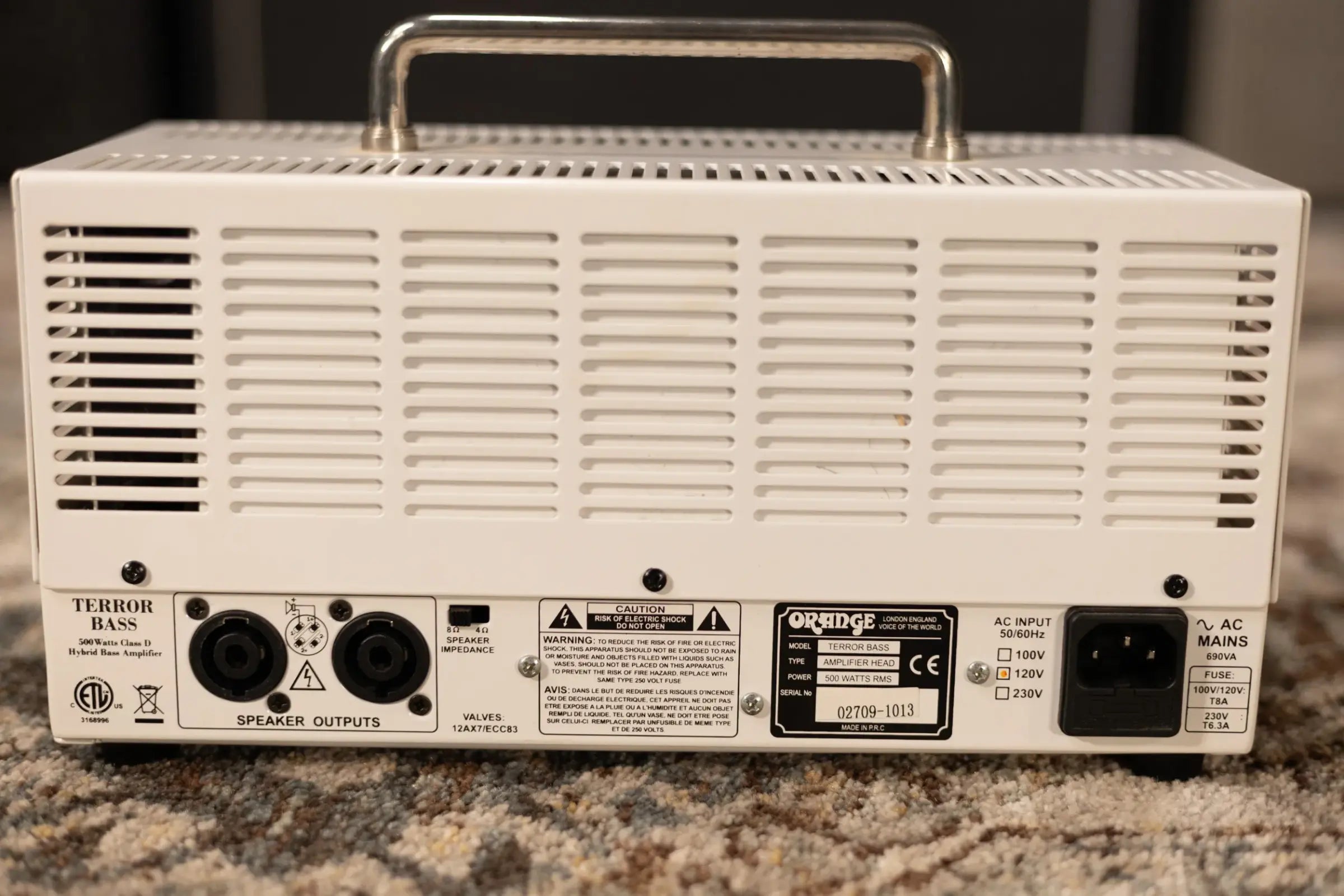 Orange Terror Bass 500-Watt Bass Amp Head with Carrying Case - Used